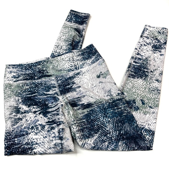 3/$30 Fabletics | Powerhold Fossil Snakeskin Print Leggings XS - Picture 1 of 5